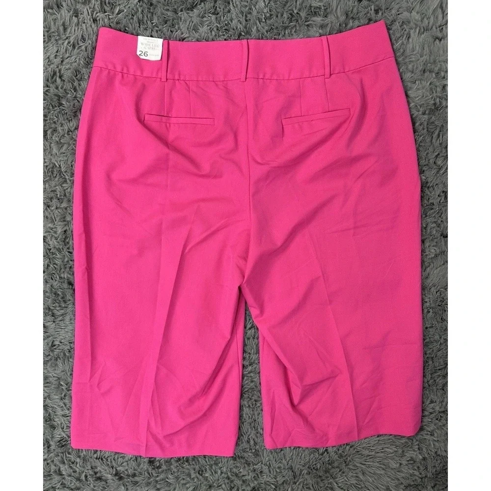 NWT Lane Bryant High-Rise Perfect Drape Wide Leg Capri Pant / Hot Pink / Size 26